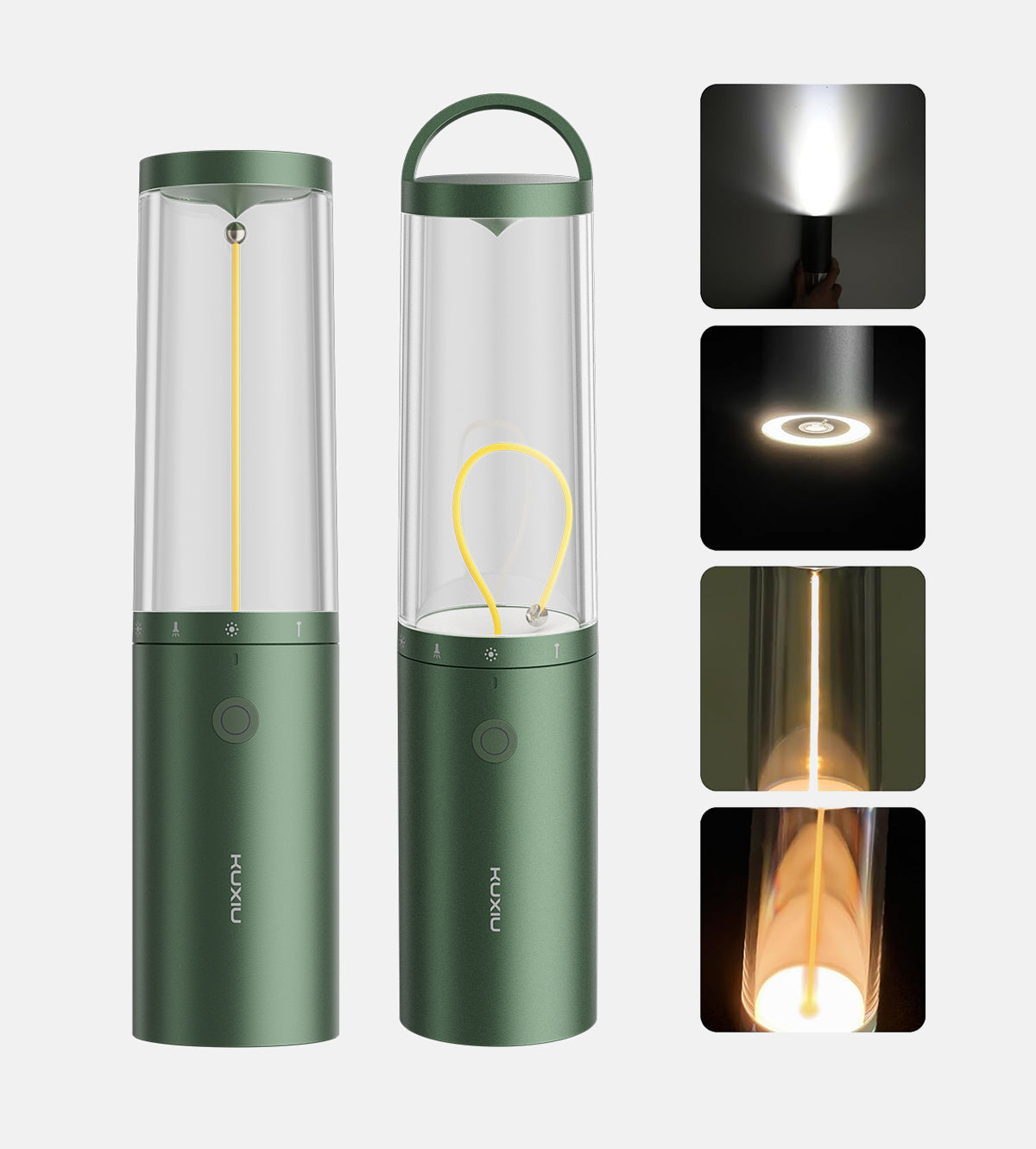 KUXIU CampGlow MAX 4 in 1 Multi-functional Camping Light - Green