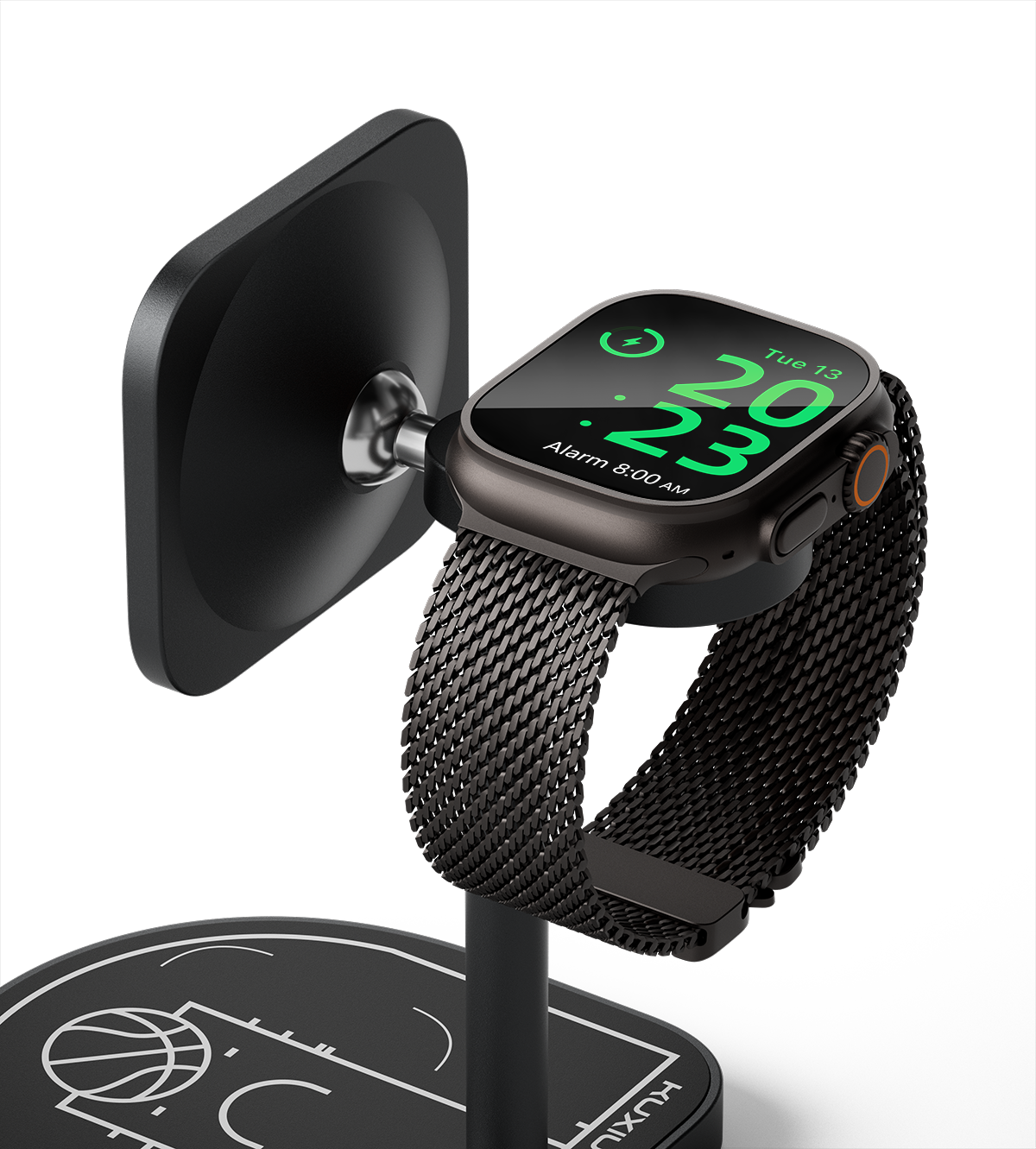 KUXIU X85 Turbo Qi2.2 25W 3-in-1 Creative Wireless Charging Station - Black