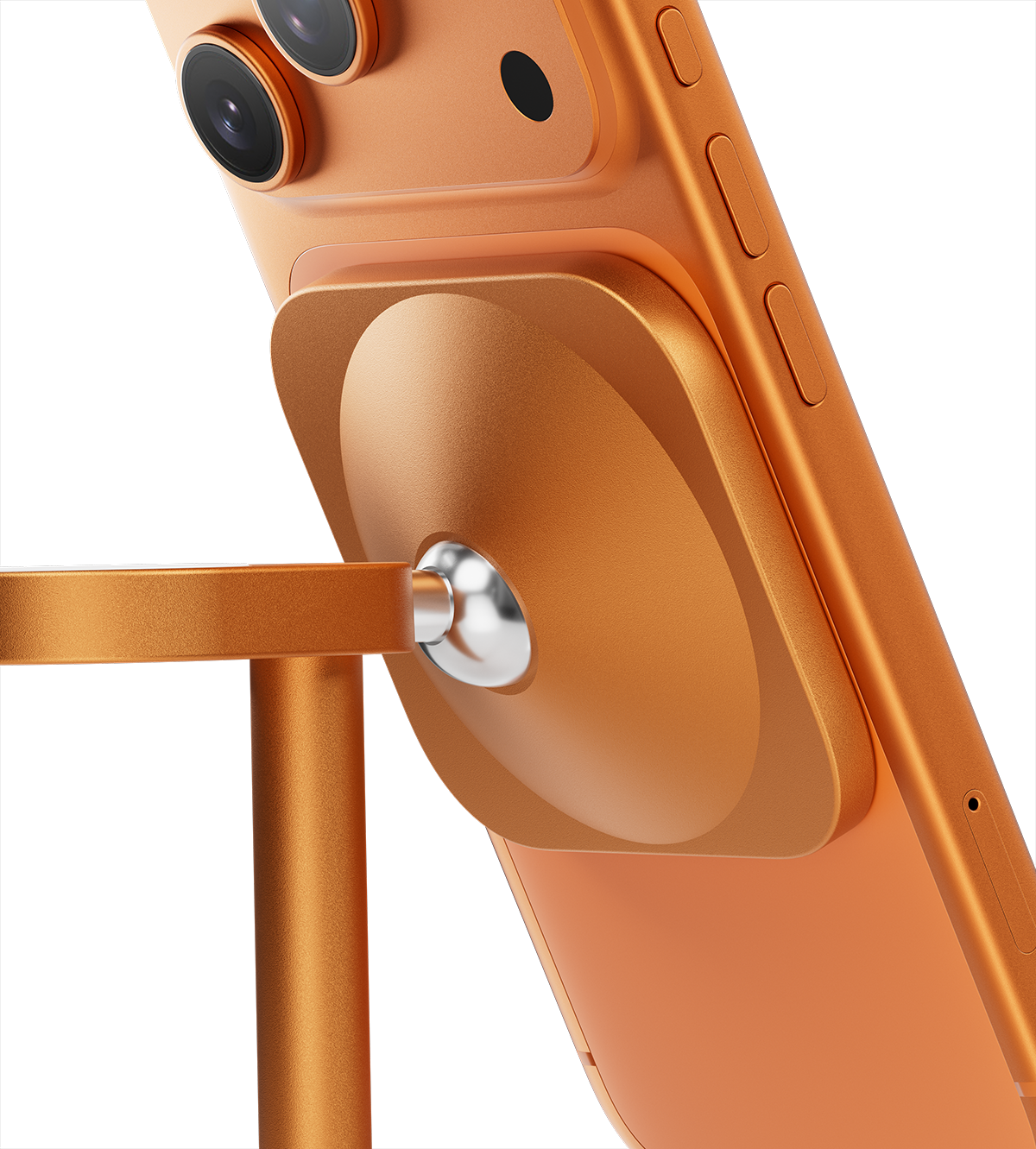 KUXIU X85 Turbo Qi2.2 25W 3-in-1 Creative Wireless Charging Station - Orange