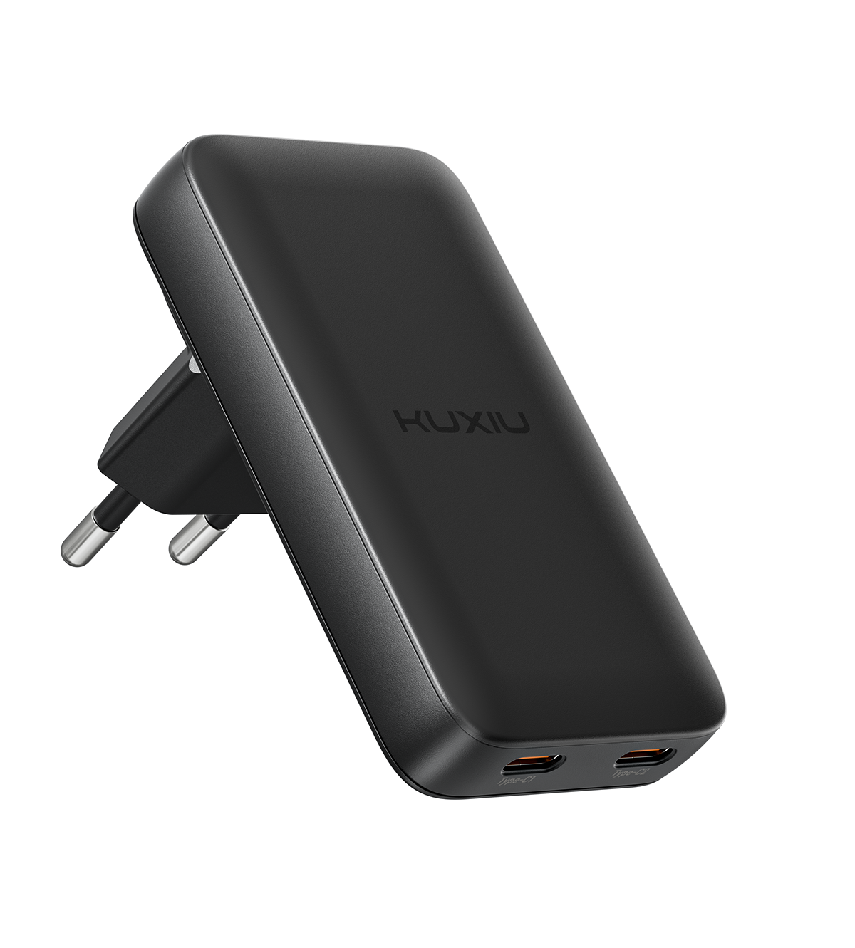 KUXIU 65W UltraSlim GaN Adapter – US Plug + EU & UK Plug Adapter Set