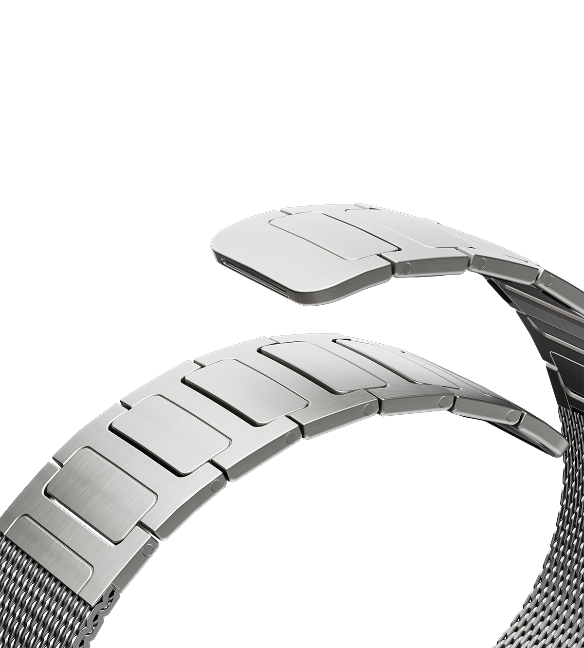 KUXIU Negro Banda Magnética de Acero Inoxidable para Apple Watch