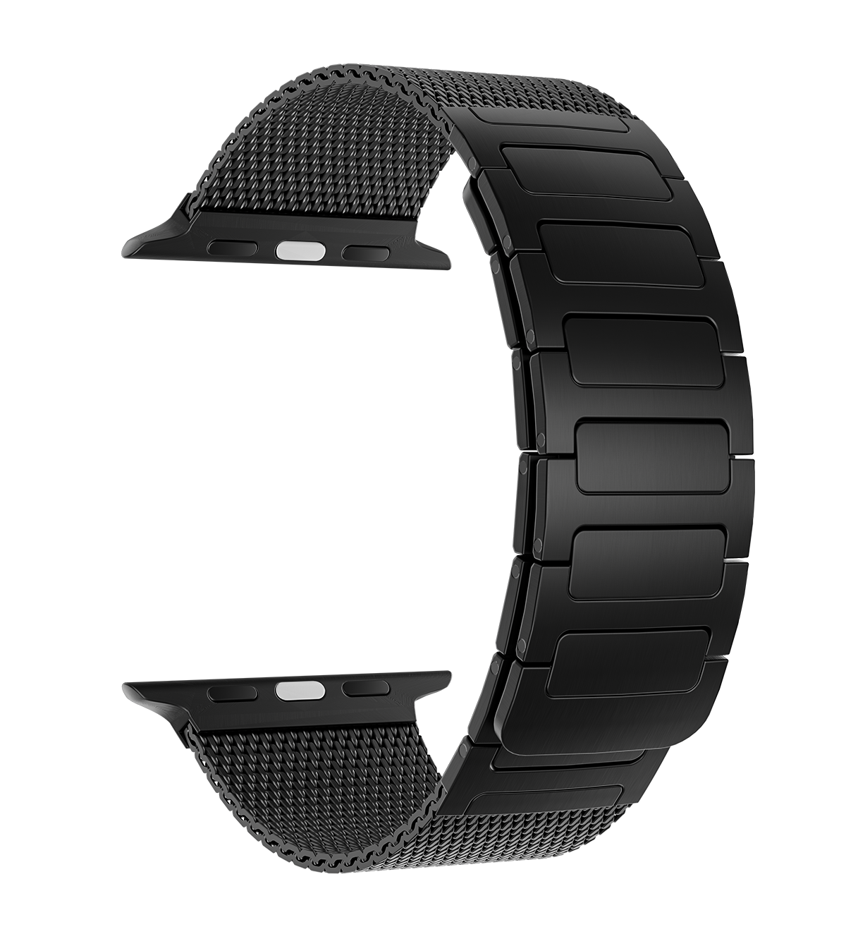 KUXIU Nero Bracciale Magnetico in Acciaio Inossidabile per Apple Watch