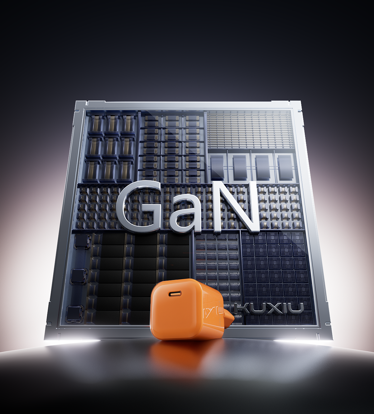 Adaptateur Secteur GaN KUXIU IceMini 45W - Orange Cosmique