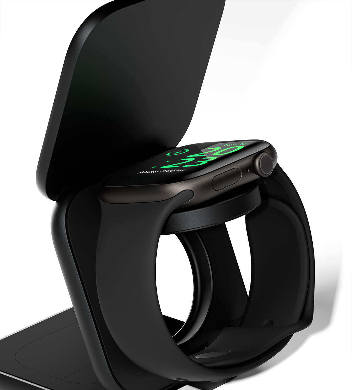 KUXIU X40 Turbo Qi2.2 Certified 25W 3-in-1 MagSafe Foldable Wireless Charging Stand - Black