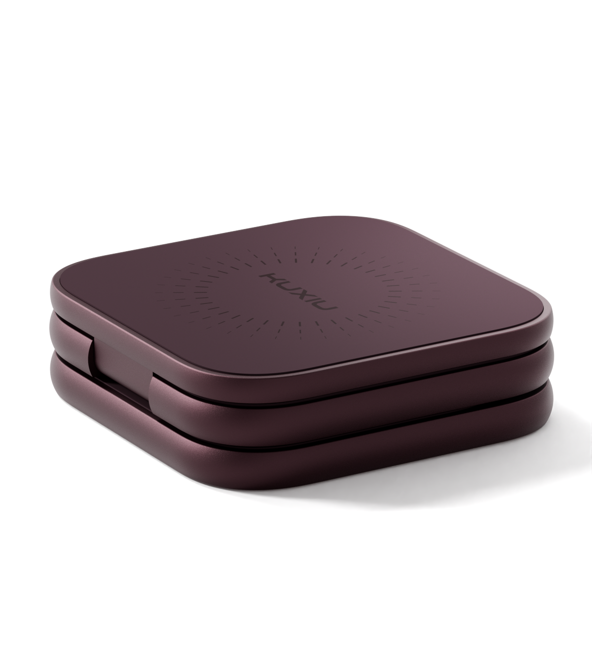 KUXIU X40 Turbo Qi2.2 Certified 25W 3-in-1 MagSafe Foldable Wireless Charging Stand - Burgundy