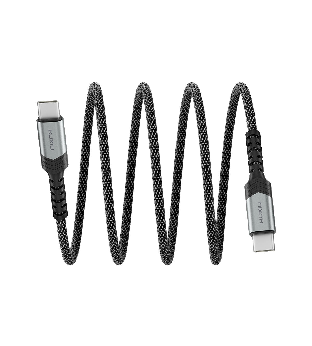 KUXIU Magnetyczny samopowijający się kabel 240W (USB-C do USB-C)