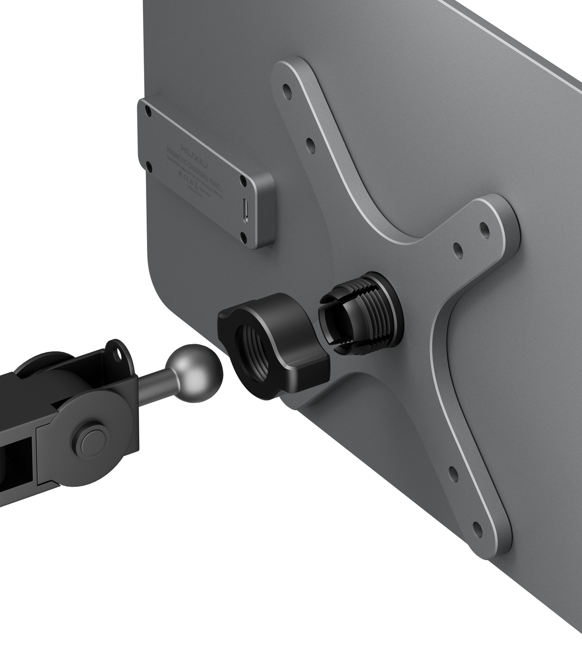 KUXIU VS02 magnetický nabíjecí panel pro iPad – VESA a kulový držák