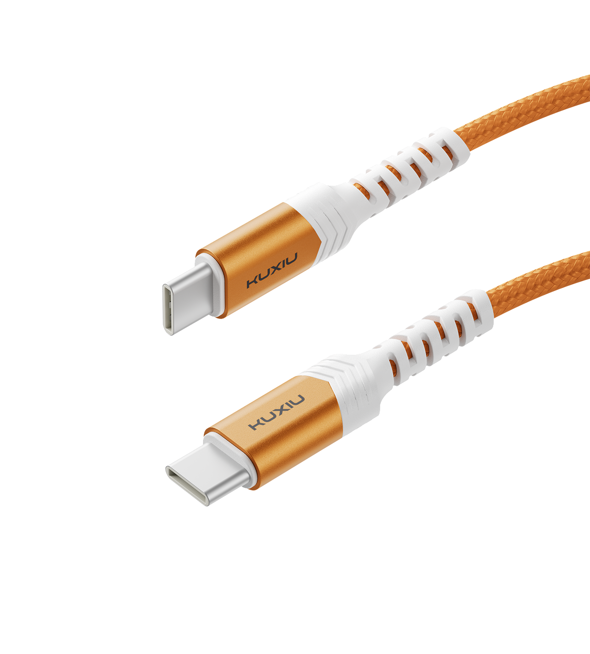 KUXIU 240W 4.92/1.5m Magnetic Auto-Coiling Cable - Cosmic Orange