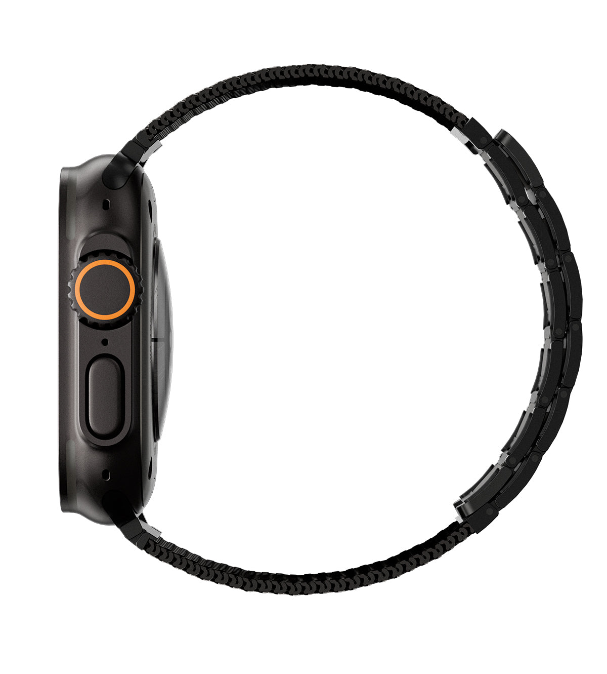 KUXIU Czarny stal nierdzewna magnetyczny pasek do Apple Watch
