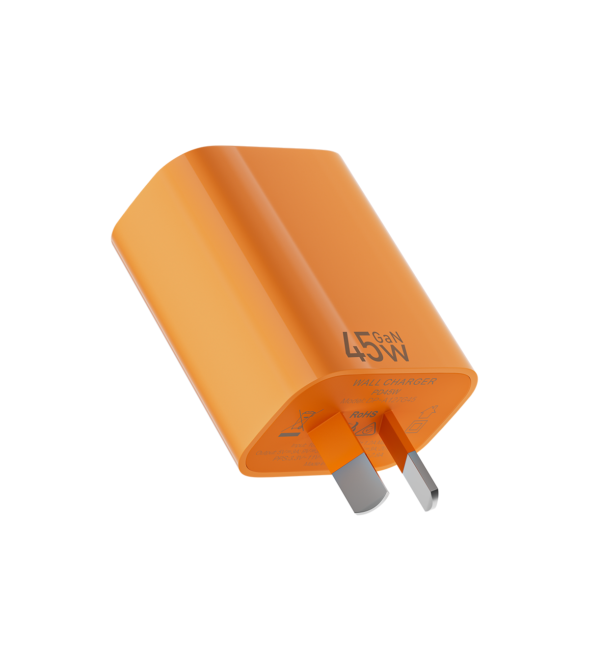 KUXIU 45W GaN Power Adapter (AU Plug) – Orange