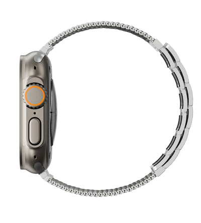 KUXIU Naturalna stal nierdzewna magnetyczna bransoleta do Apple Watch