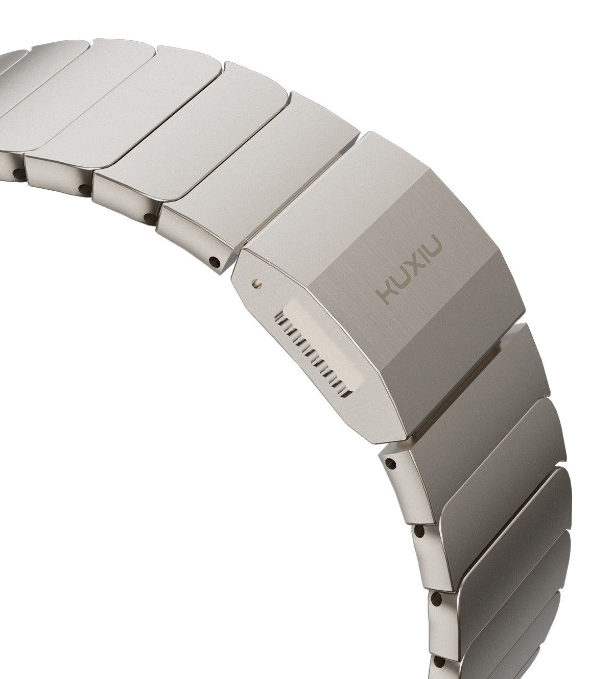 KUXIU Tali Apple Watch Magnetik Titanium Semula Jadi
