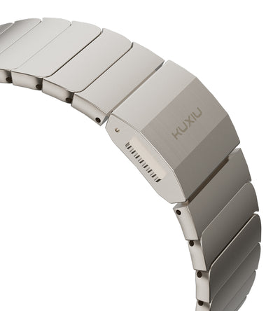 KUXIU Tali Apple Watch Magnetik Titanium Semula Jadi