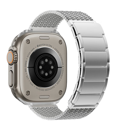 KUXIU Naturalna stal nierdzewna magnetyczna bransoleta do Apple Watch