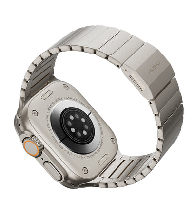 KUXIU Tali Apple Watch Magnetik Titanium Semula Jadi