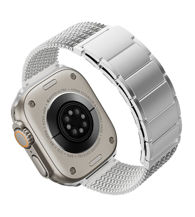 KUXIU Naturalna stal nierdzewna magnetyczna bransoleta do Apple Watch