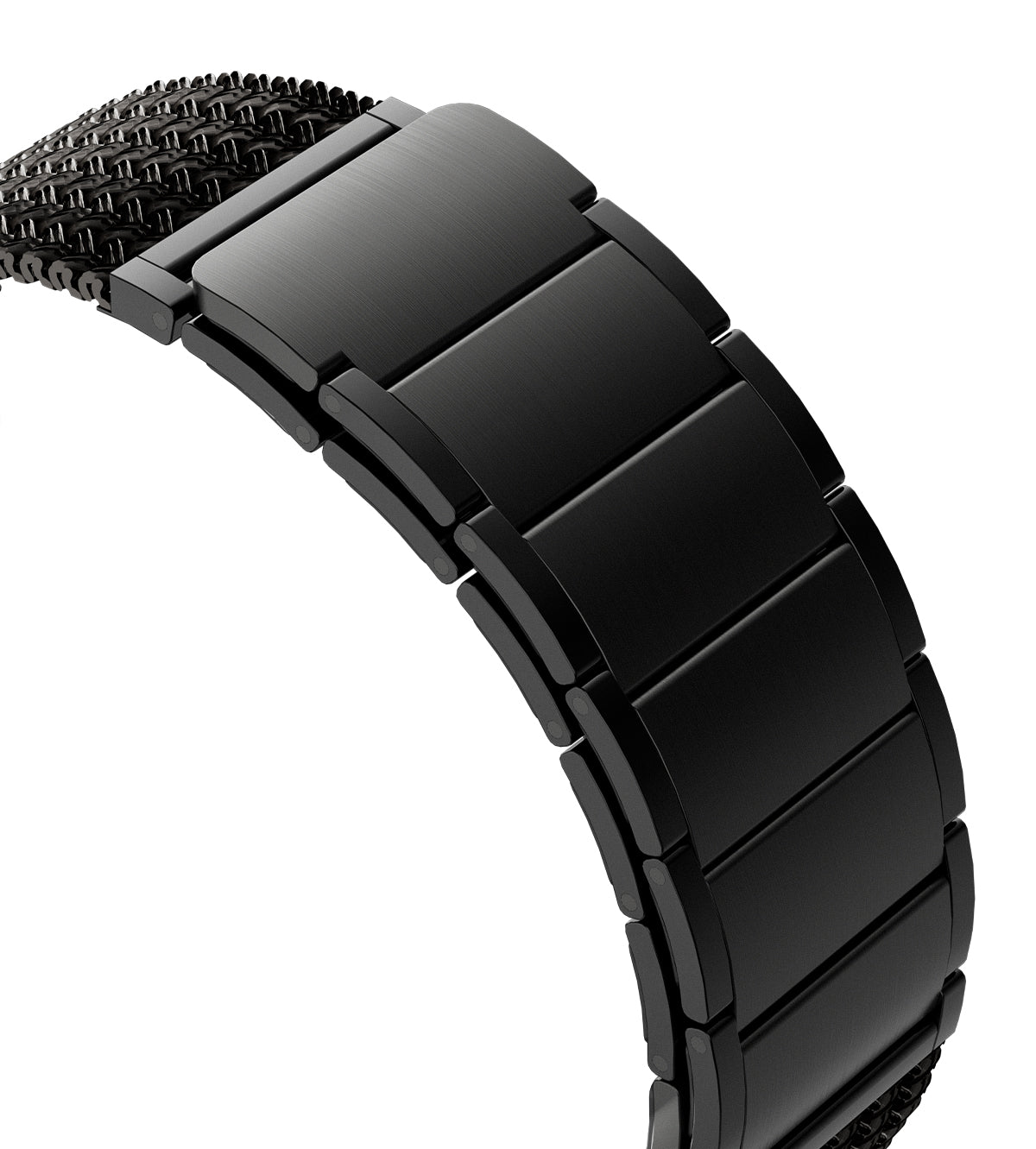 KUXIU Czarny stal nierdzewna magnetyczny pasek do Apple Watch