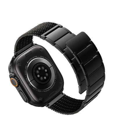 KUXIU Czarny stal nierdzewna magnetyczny pasek do Apple Watch
