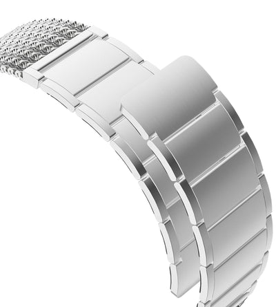 KUXIU Naturalna stal nierdzewna magnetyczna bransoleta do Apple Watch