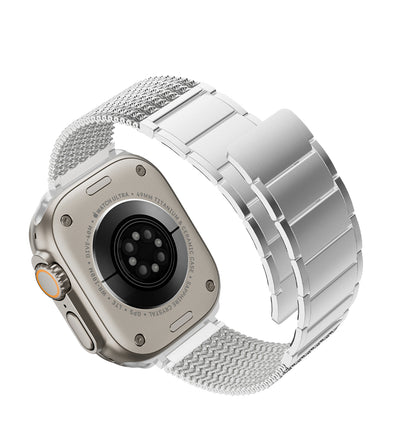 KUXIU Naturalna stal nierdzewna magnetyczna bransoleta do Apple Watch