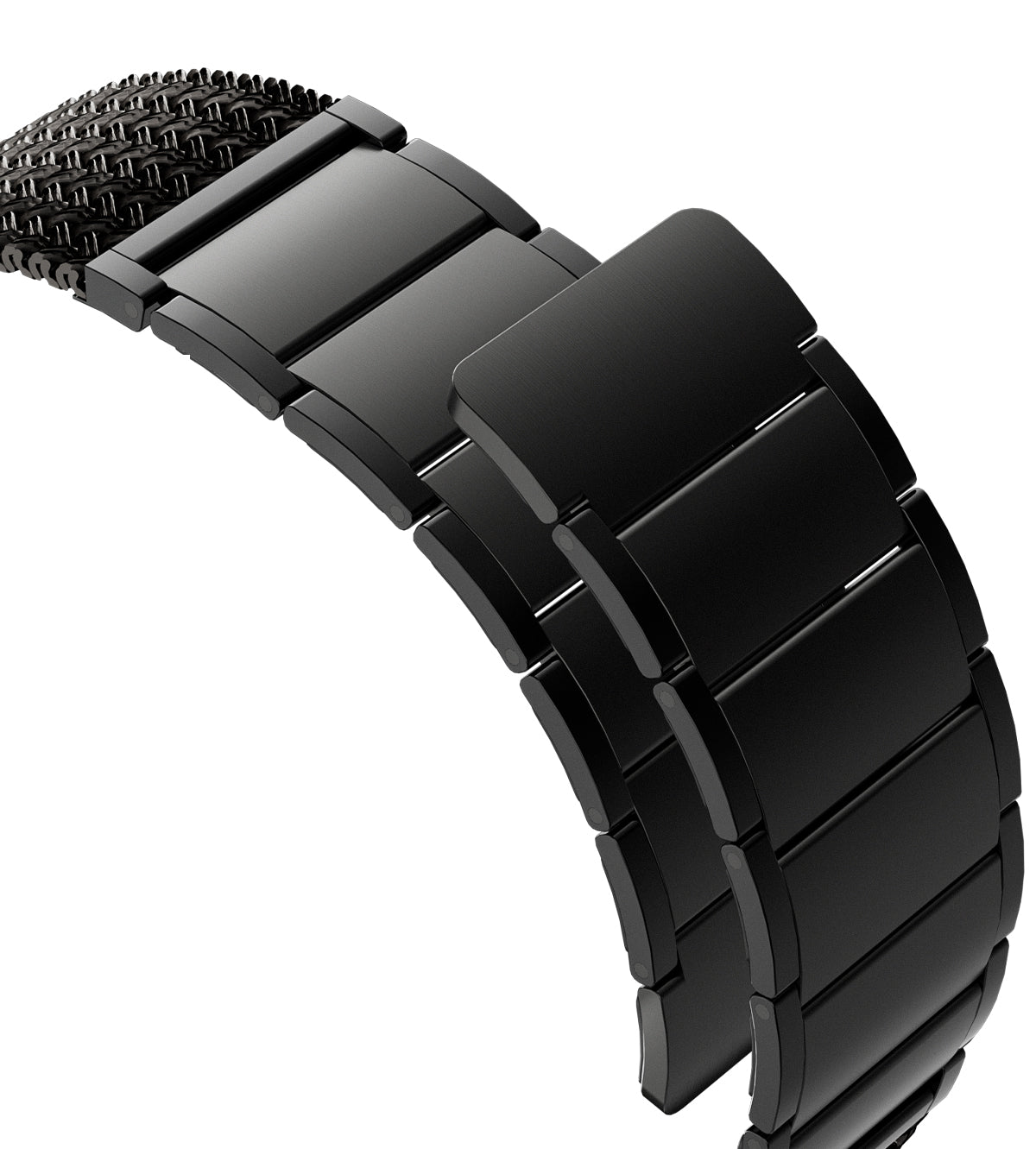 KUXIU Czarny stal nierdzewna magnetyczny pasek do Apple Watch