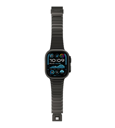 KUXIU Gray Titanium Magnetic Apple Watch Band