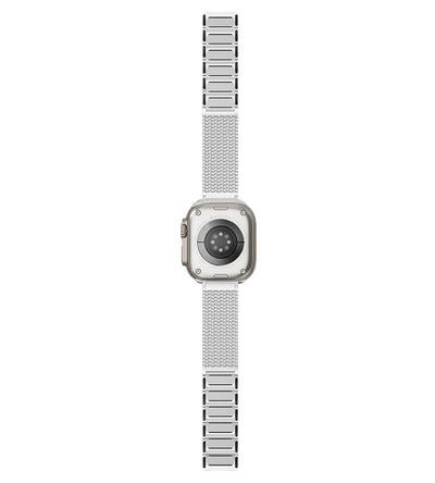 KUXIU Naturalna stal nierdzewna magnetyczna bransoleta do Apple Watch