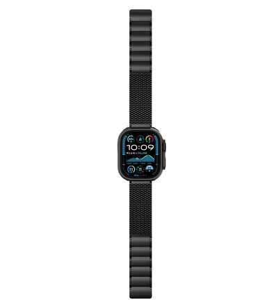 KUXIU Czarny stal nierdzewna magnetyczny pasek do Apple Watch