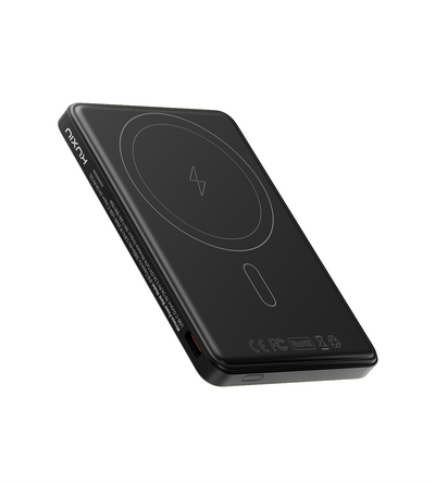 KUXIU B10 Ultra-Slim Magnetic Wireless Power Bank – Black