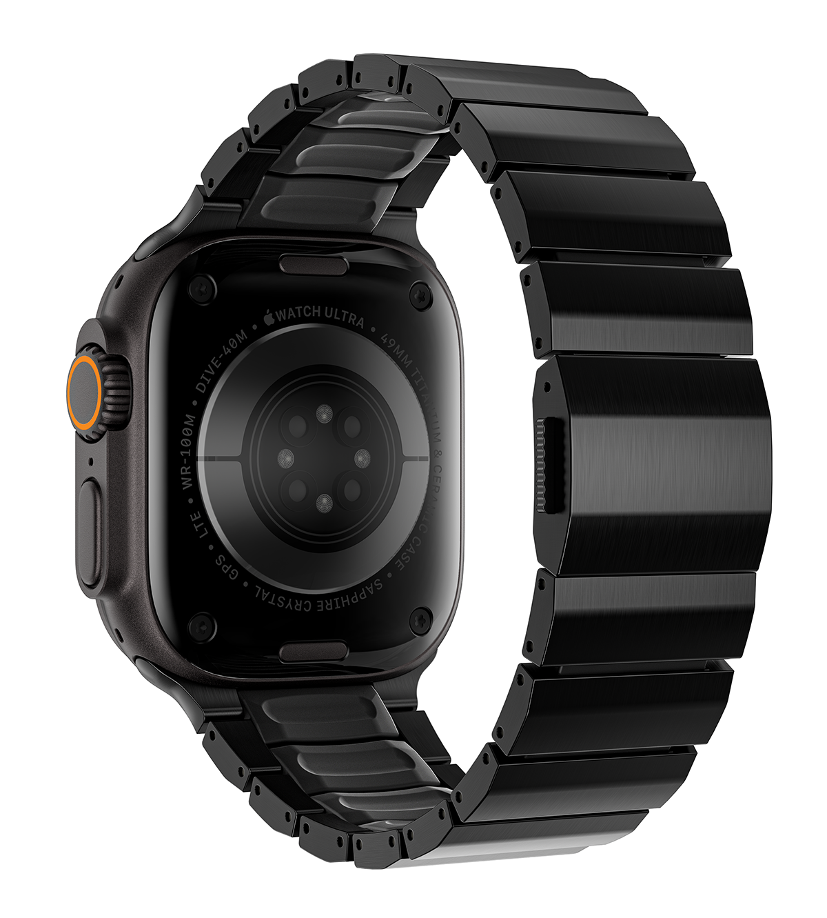 KUXIU Titanium Alloy Watch Band with Magnetic Clasp – Black