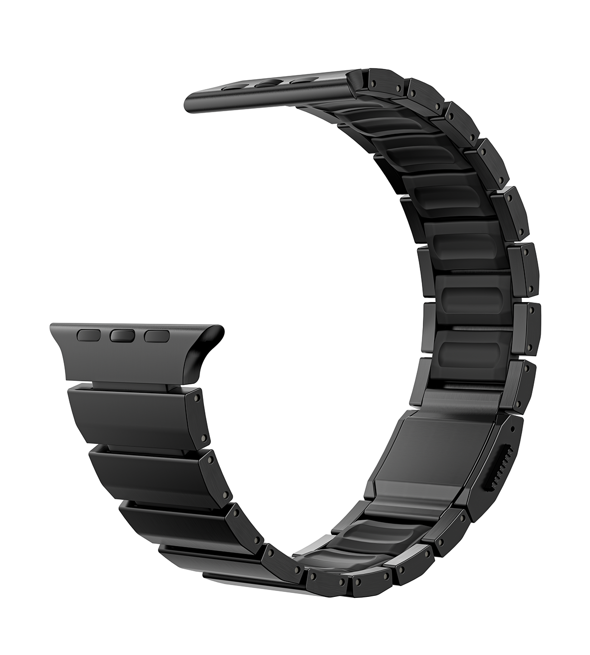KUXIU Titanium Alloy Watch Band with Magnetic Clasp – Black
