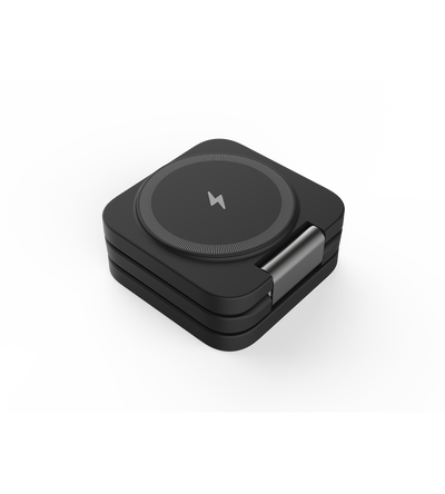 KUXIU X55 Caricabatterie wireless magnetico pieghevole 3 in 1 e supporto