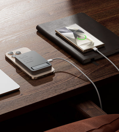 KUXIU K1 15W Schnellladender 3-in-1 MagSafe Powerbank - Grau
