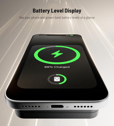 KUXIU K1 Banco de Energía MagSafe 3 en 1 de Carga Rápida 15W - Negro