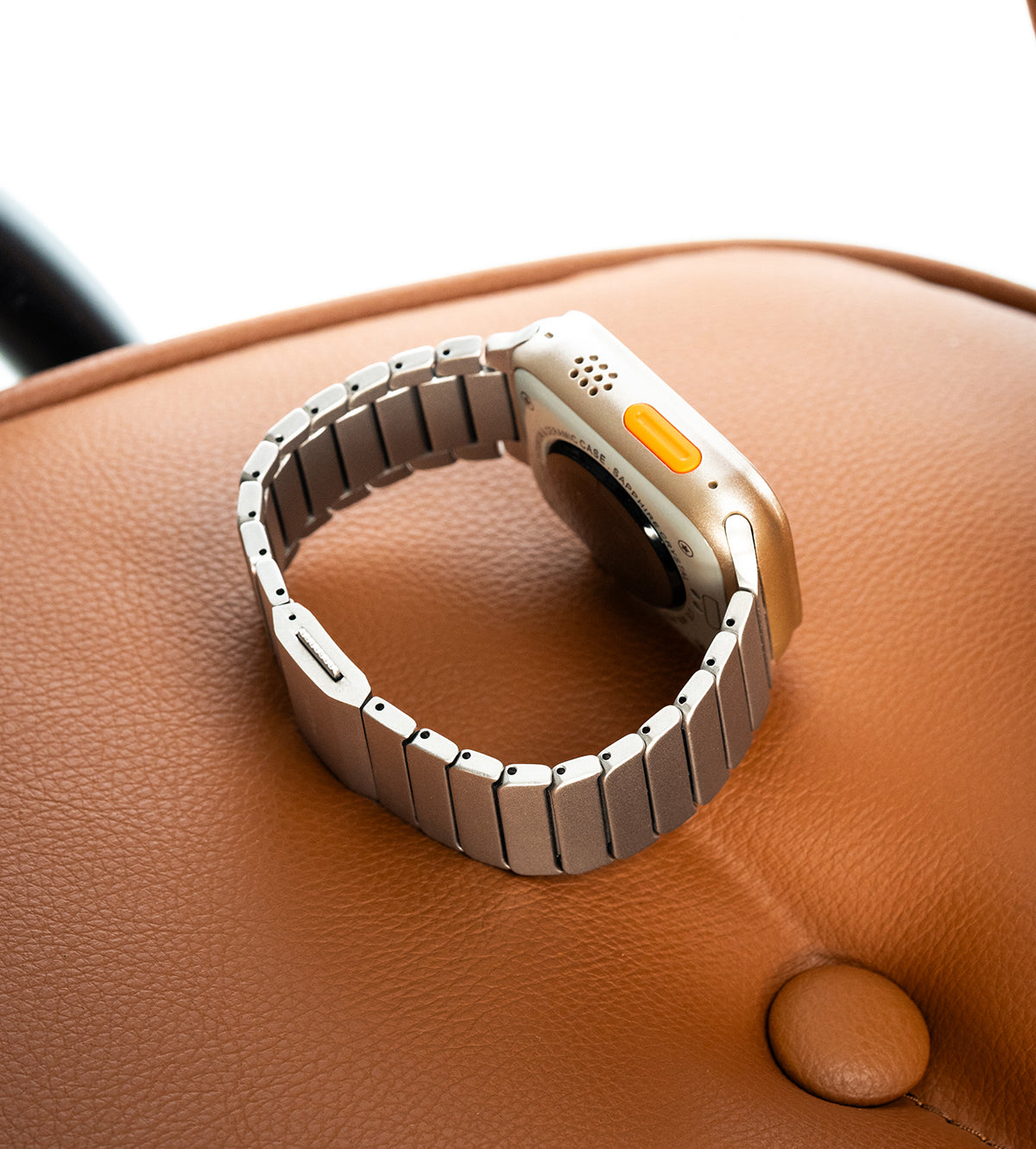KUXIU Tali Apple Watch Magnetik Titanium Semula Jadi