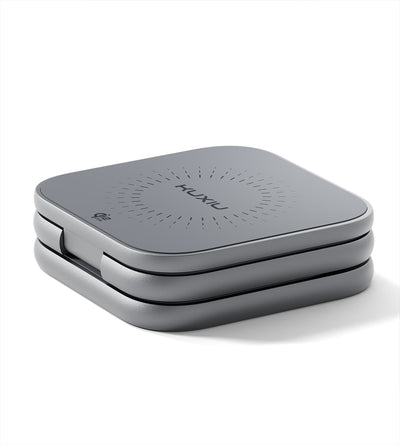 KUXIU X40 Turbo Skládací bezdrátová nabíječka 3-v-1 MagSafe 25W, certifikovaná Qi2.2 - Šedá