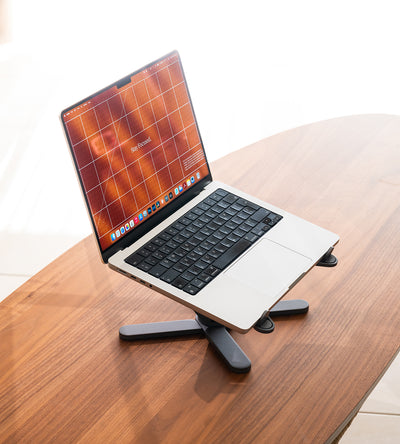 KUXIU X53 Mini soporte ergonómico para portátil con hub 8 en 1 integrado