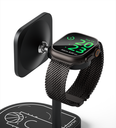KUXIU X85 Turbo Qi2.2 25W 3-in-1 Creative Wireless Charging Station - Black