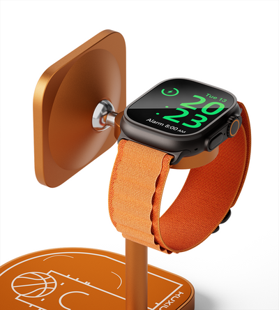 KUXIU X85 Turbo Qi2.2 25W 3-in-1 Creative Wireless Charging Station - Orange