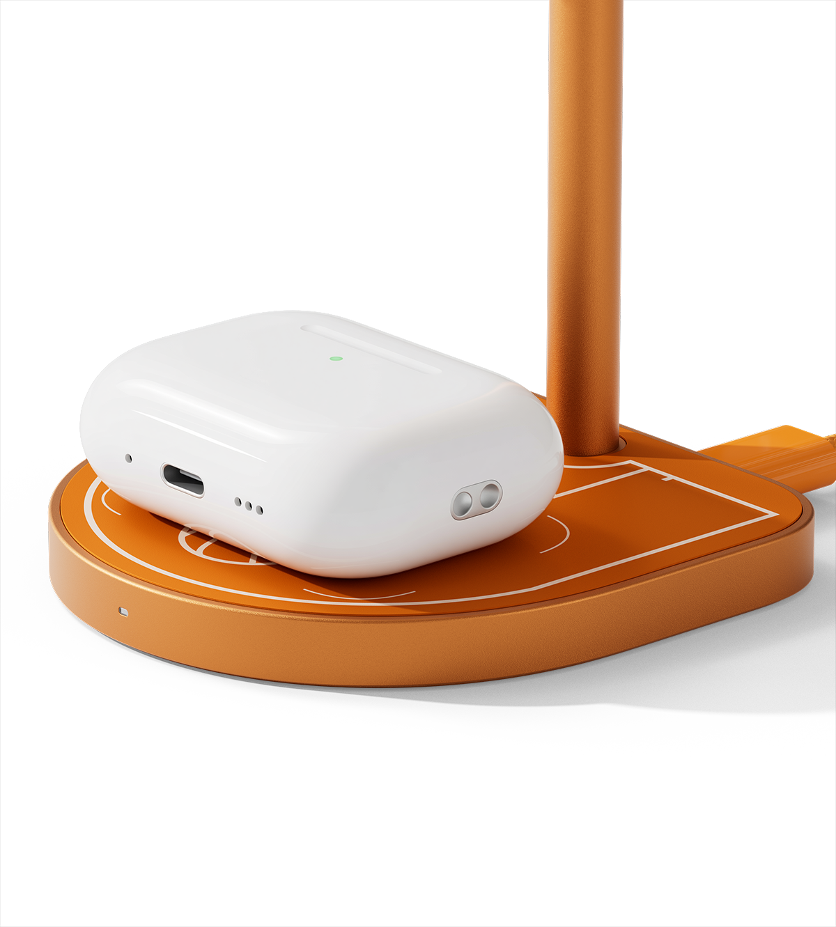 KUXIU X85 Turbo Qi2.2 25W 3-in-1 Creative Wireless Charging Station - Orange