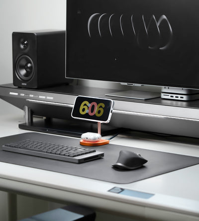 KUXIU X85 Turbo Qi2.2 25W 3-in-1 Creative Wireless Charging Station - Orange