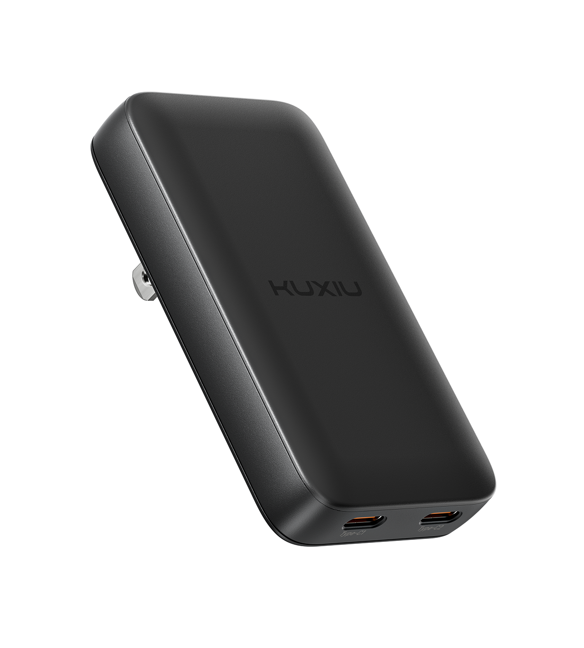 KUXIU 65W UltraSlim GaN Adapter – US Plug + EU & UK Plug Adapter Set