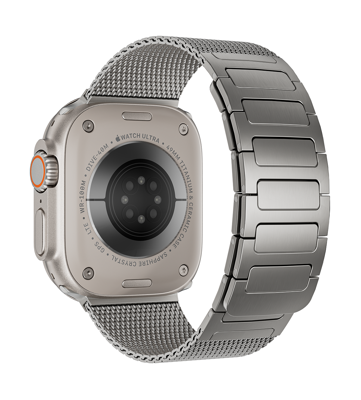 KUXIU Titanium Stainless Steel Magnetic Apple Watch Band
