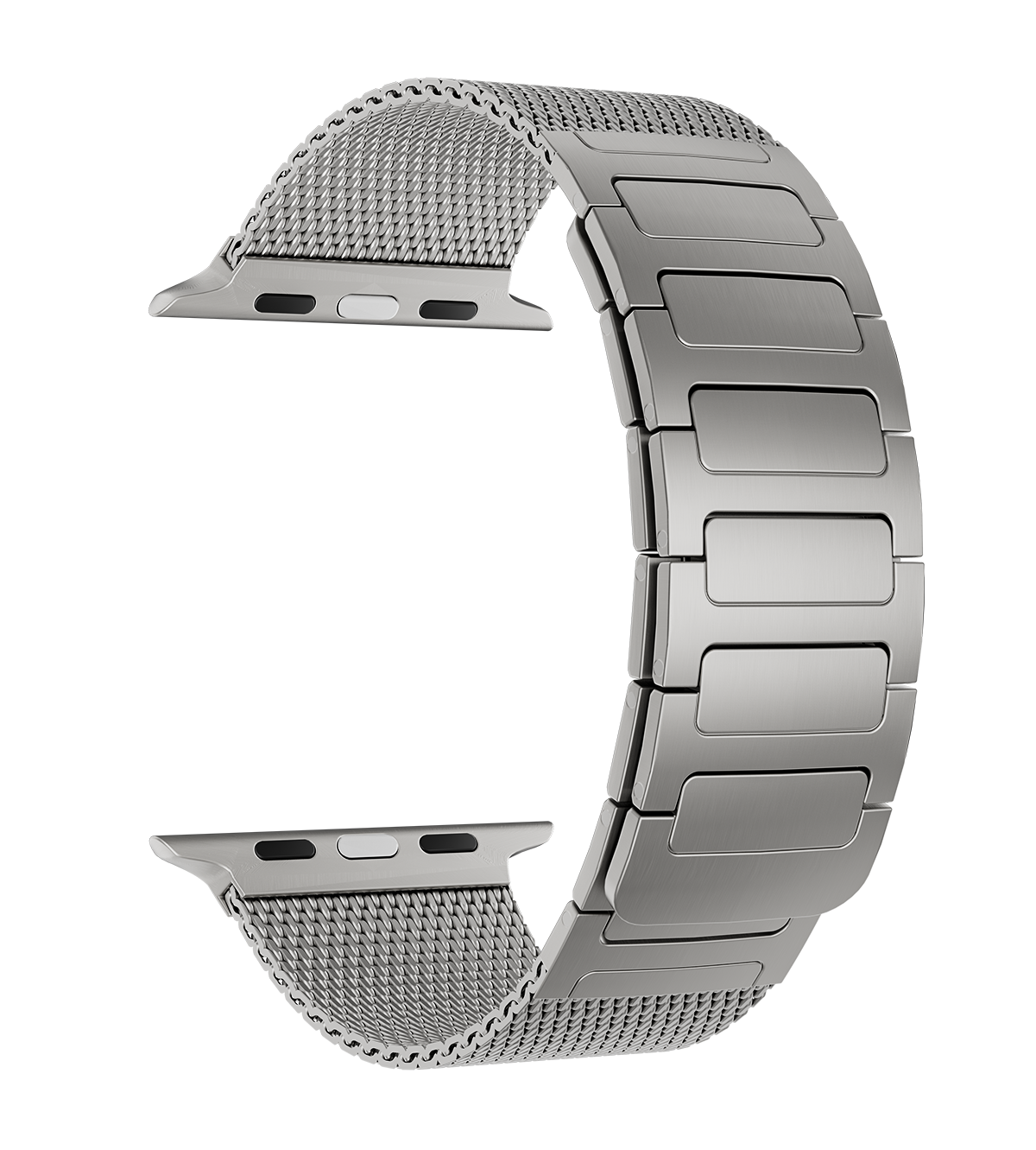 KUXIU Negro Banda Magnética de Acero Inoxidable para Apple Watch