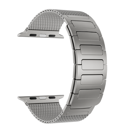 KUXIU Negro Banda Magnética de Acero Inoxidable para Apple Watch