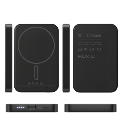 KUXIU S2 Qi2 5000mAh MagSafe Solid-State Power Bank