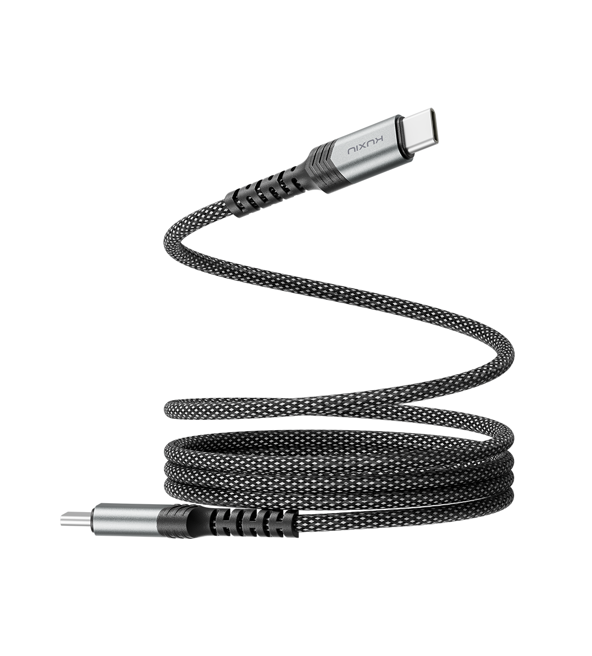KUXIU Magnetyczny samopowijający się kabel 240W (USB-C do USB-C)