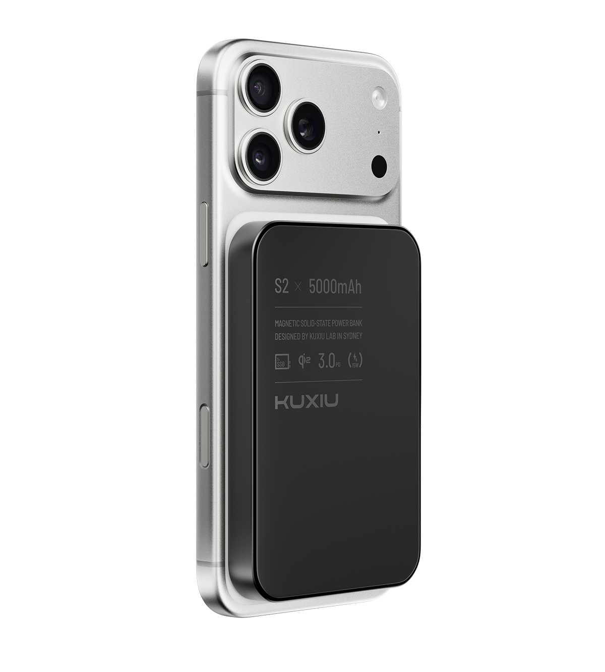 KUXIU S2 Qi2 5000mAh MagSafe Solid-State Powerbanka
