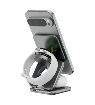 KUXIU X40G 3-in-1 Foldable Charging Stand for Google Devices