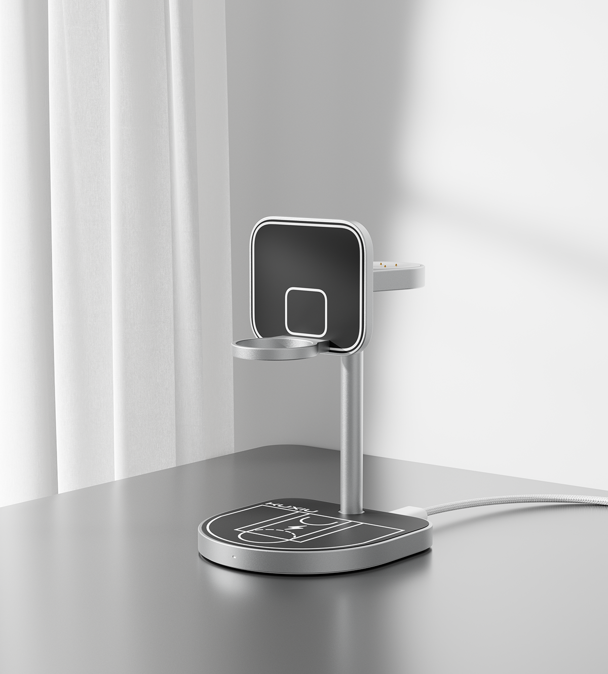 KUXIU 3-Point Power Creative 3-in-1 MagSafe Charging Stand for Google Devices